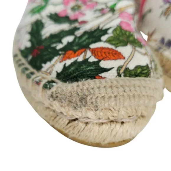Gucci Multicolor Flora Canvas Espadrille Flats - Picture 4 of 7